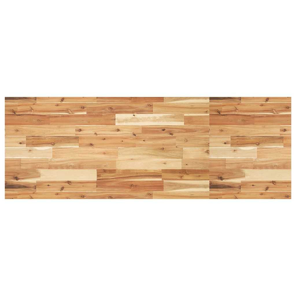Étagère de vasque murale acier et bois massif d'acacia - XIOS