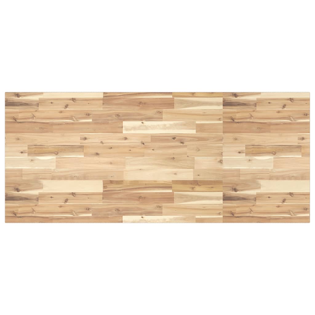 Étagère de vasque murale acier et bois massif d'acacia - XIOS