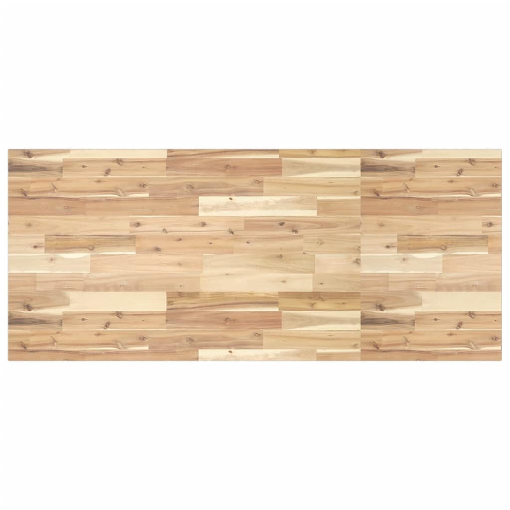 Étagère de vasque murale acier et bois massif d'acacia - XIOS