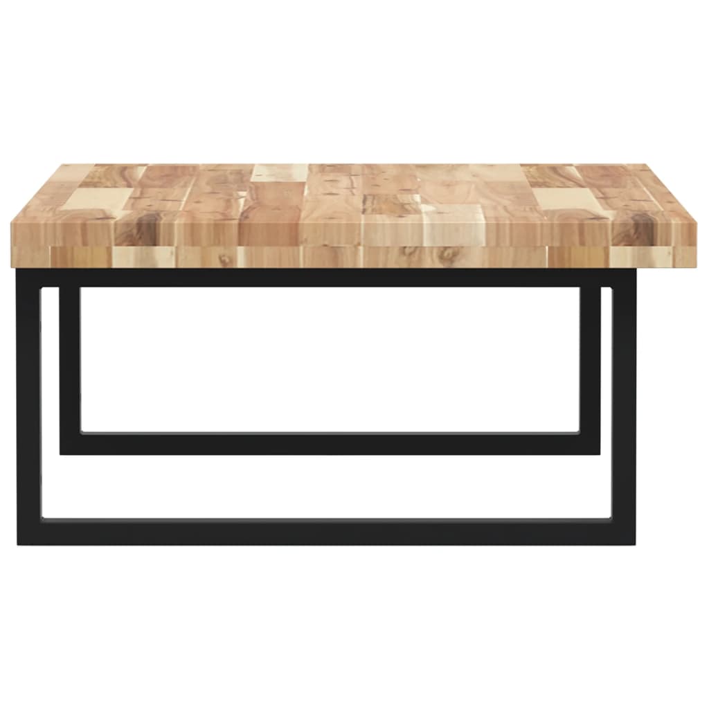 Étagère de vasque murale acier et bois massif d'acacia - XIOS