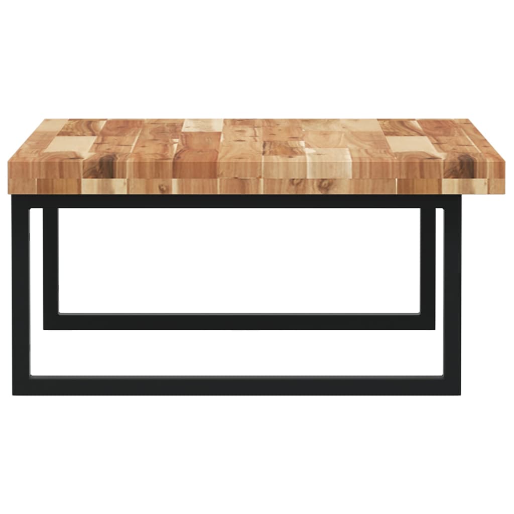 Étagère de vasque murale acier et bois massif d'acacia - XIOS