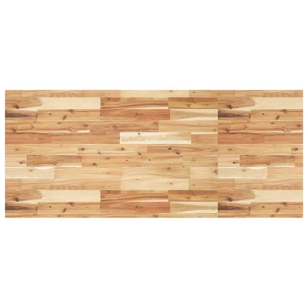 Étagère de vasque murale acier et bois massif d'acacia - XIOS