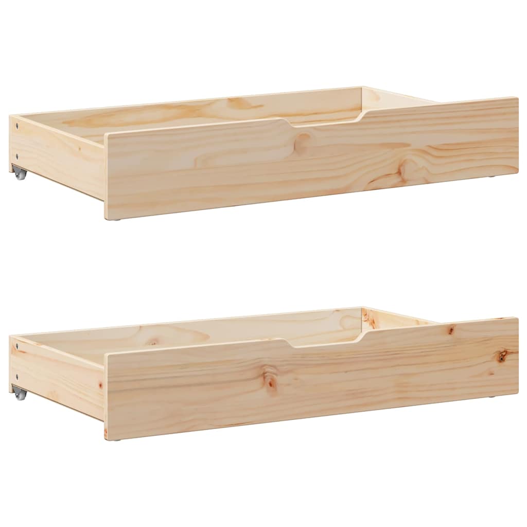 Cadre de lit sans matelas 90x200 cm bois de pin massif - XIOS