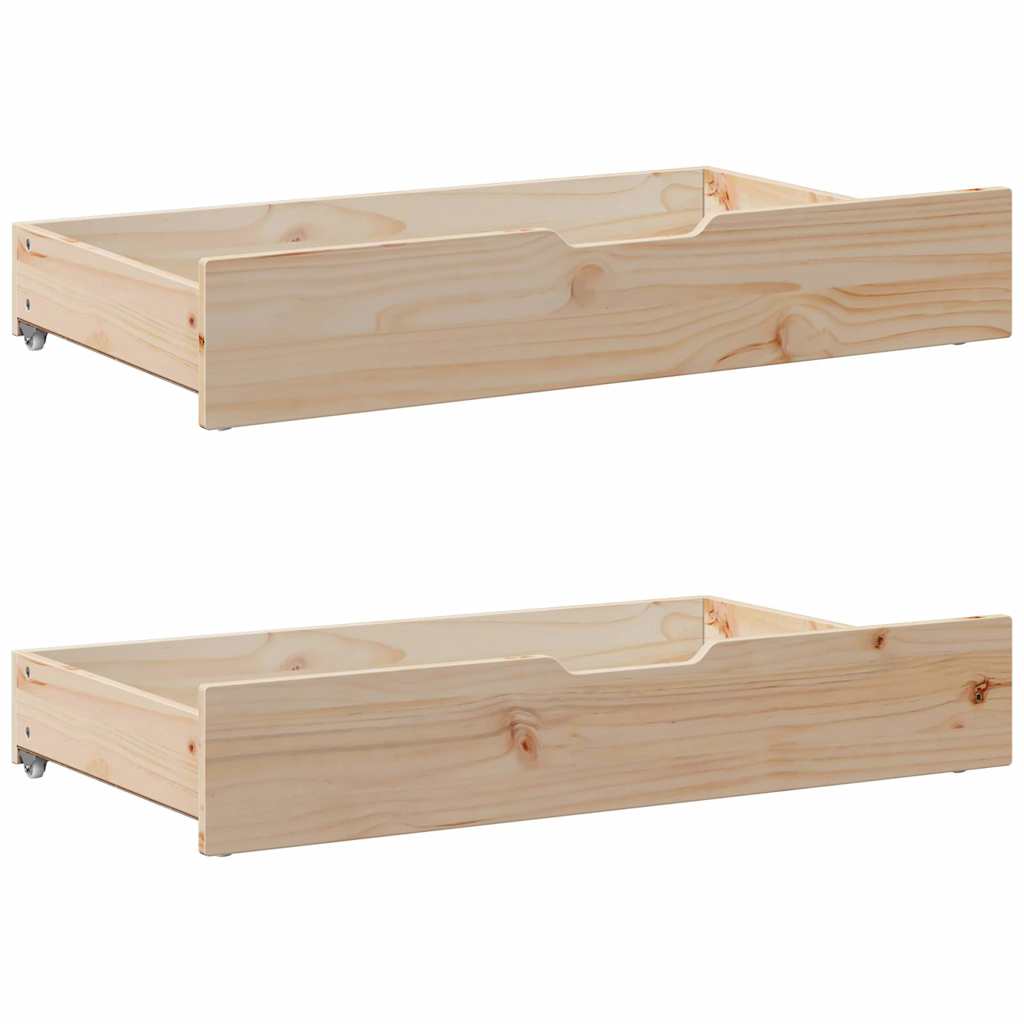 Cadre de lit sans matelas 75x190 cm bois de pin massif - XIOS