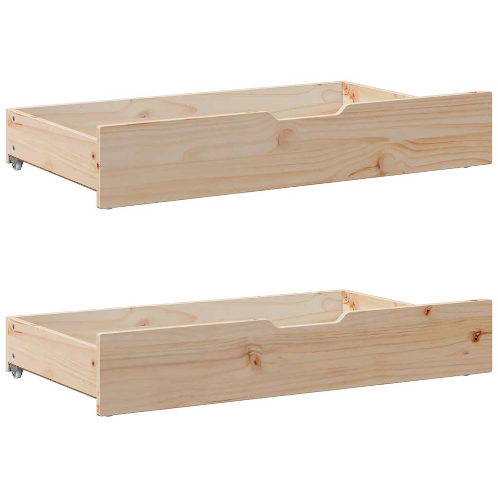 Cadre de lit sans matelas 90x200 cm bois de pin massif - XIOS