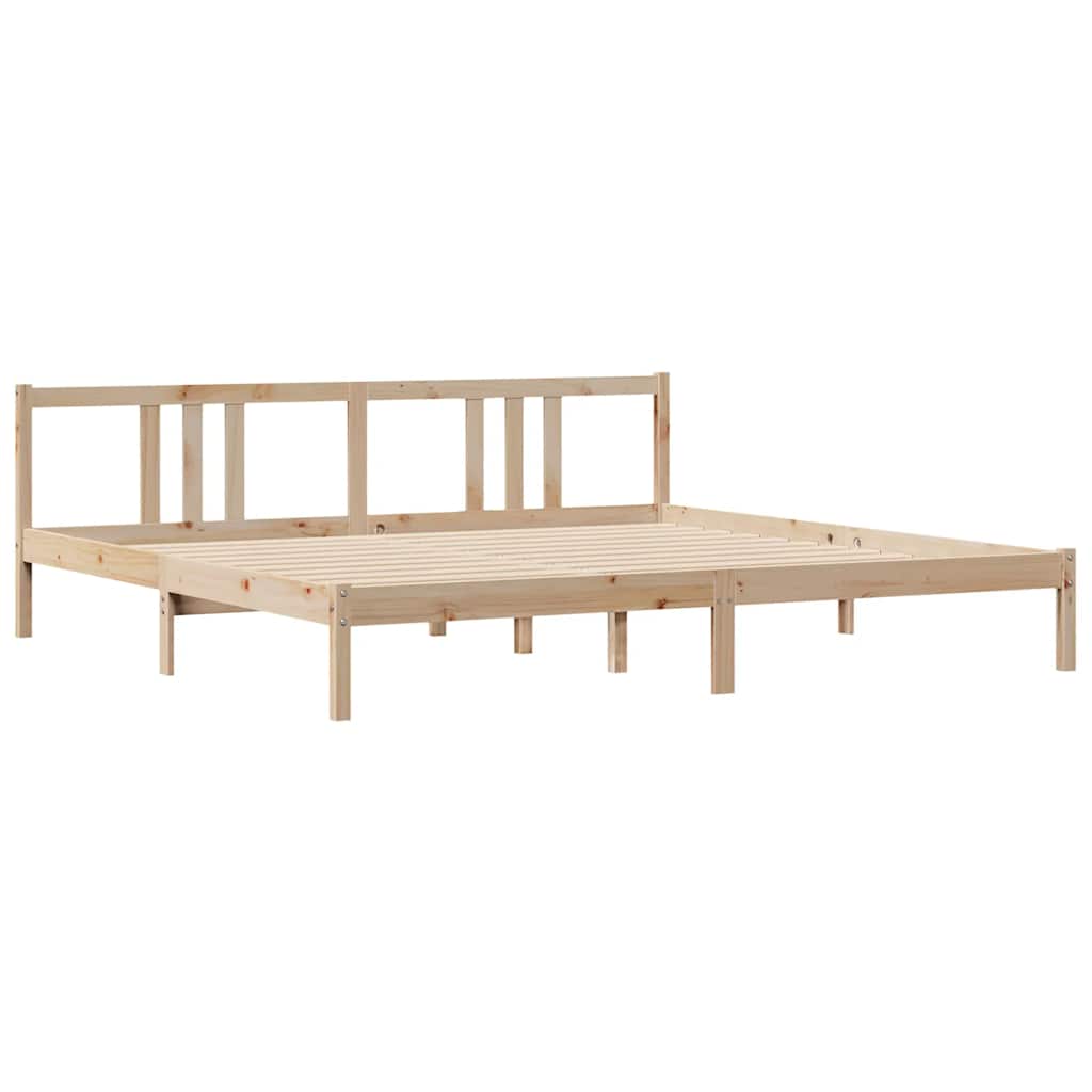 Cadre de lit sans matelas 180x200 cm bois massif de pin - XIOS