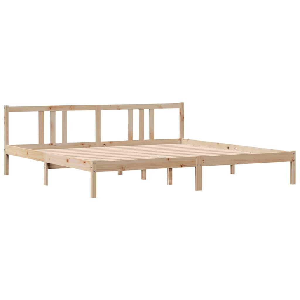 Cadre de lit sans matelas 200x200 cm bois massif de pin - XIOS