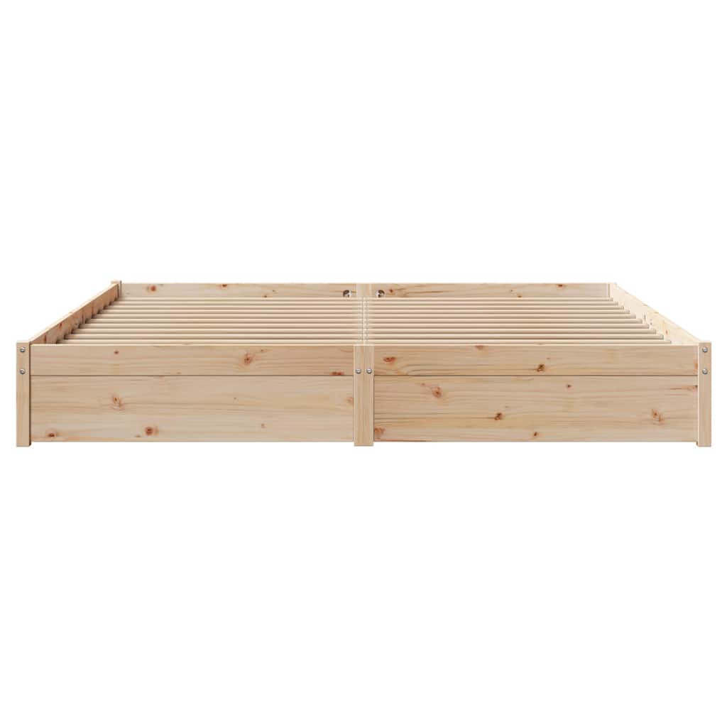Cadre de lit sans matelas 200x200 cm bois massif de pin - XIOS