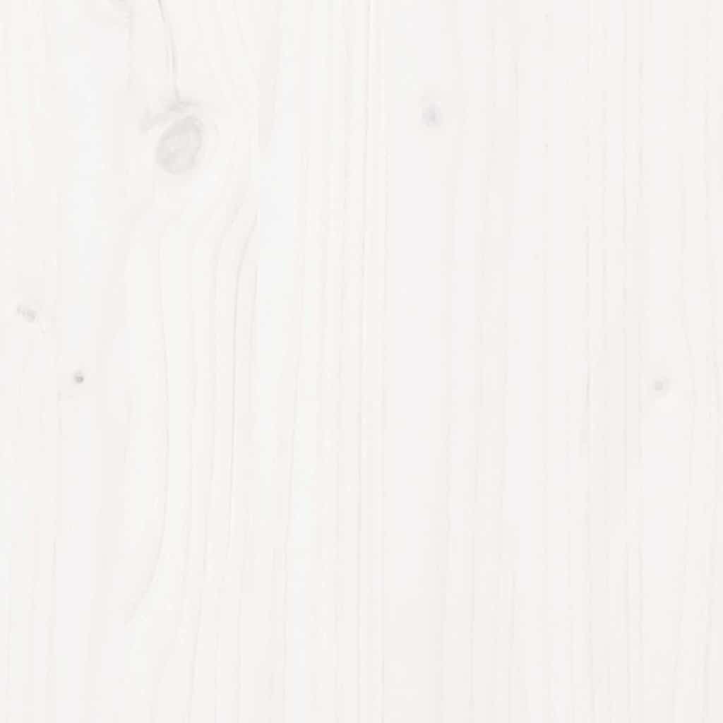 Cadre de lit sans matelas blanc 75x190 cm bois de pin massif - XIOS