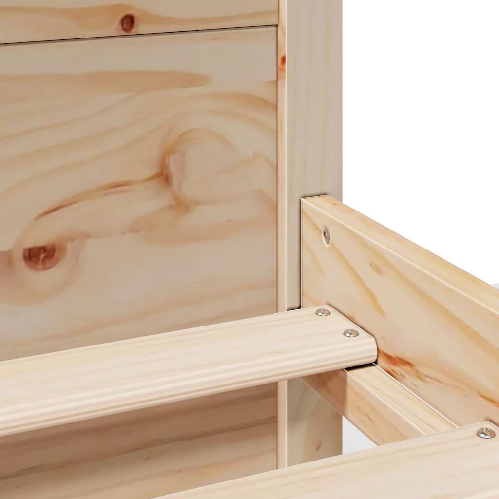 Cadre de lit sans matelas 200x200 cm bois massif de pin - XIOS