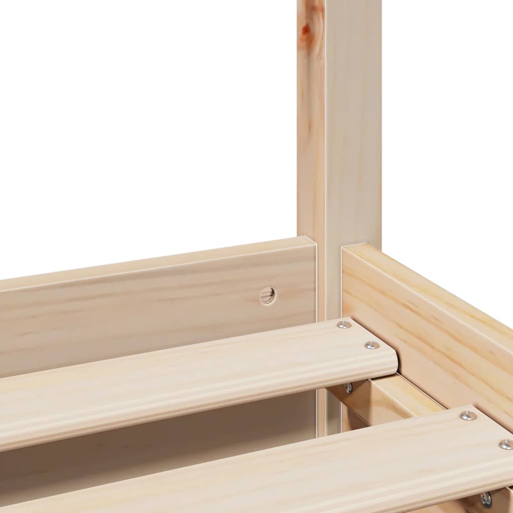 Cadre de lit sans matelas 180x200 cm bois massif de pin - XIOS