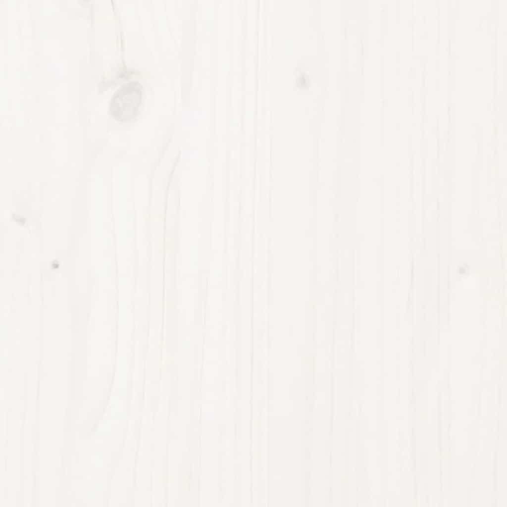 Cadre de lit sans matelas blanc 120x200 cm bois de pin massif - XIOS
