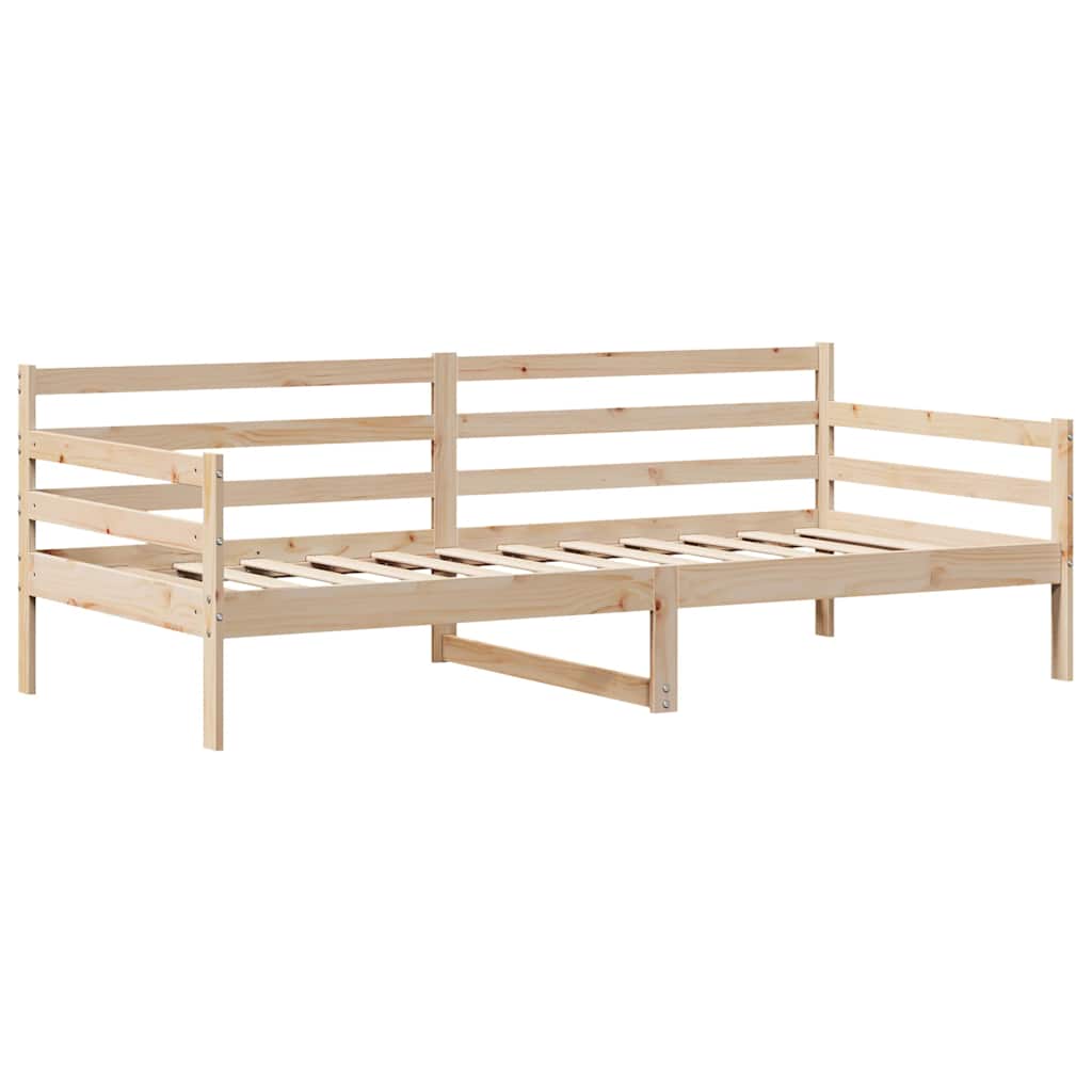 Lit de jour et tiroirs sans matelas blanc 80x200 cm bois massif - XIOS