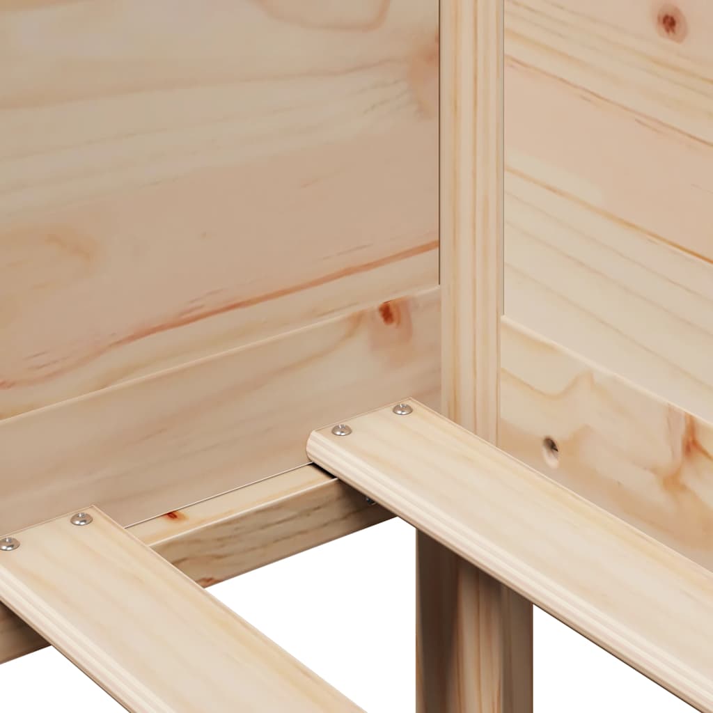 Lit de jour avec tiroirs sans matelas 80x200 cm bois massif - XIOS