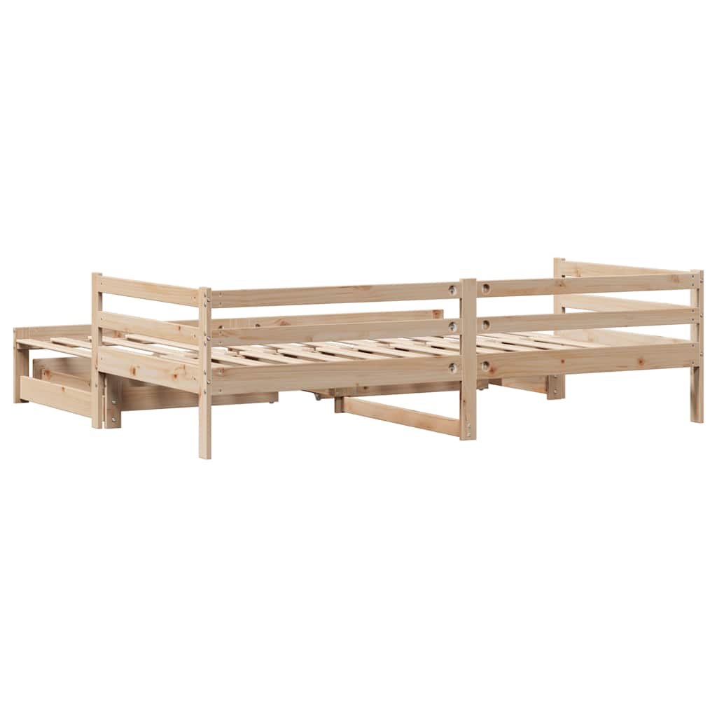 Lit de jour avec gigogne et tiroirs sans matelas 80x200 cm - XIOS