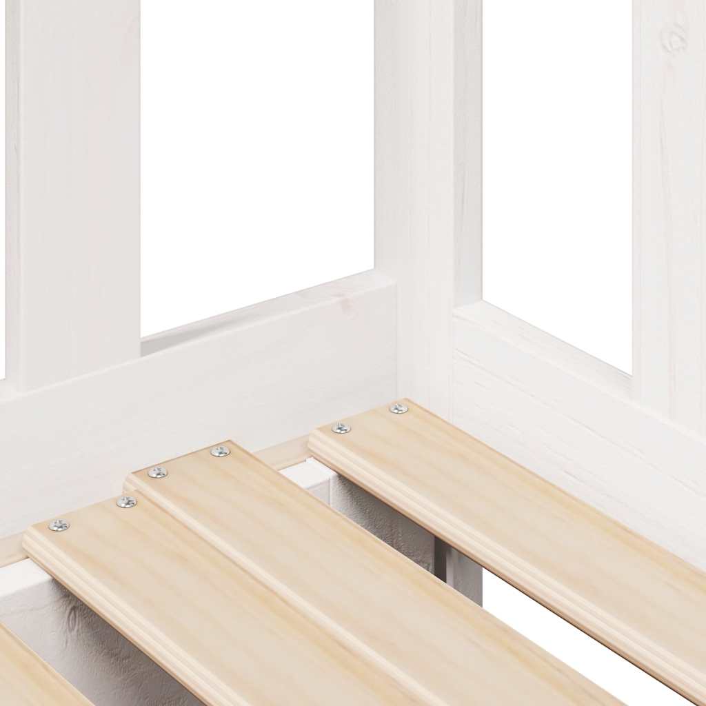 Lit de jour avec gigogne et tiroirs sans matelas blanc 80x200cm - XIOS