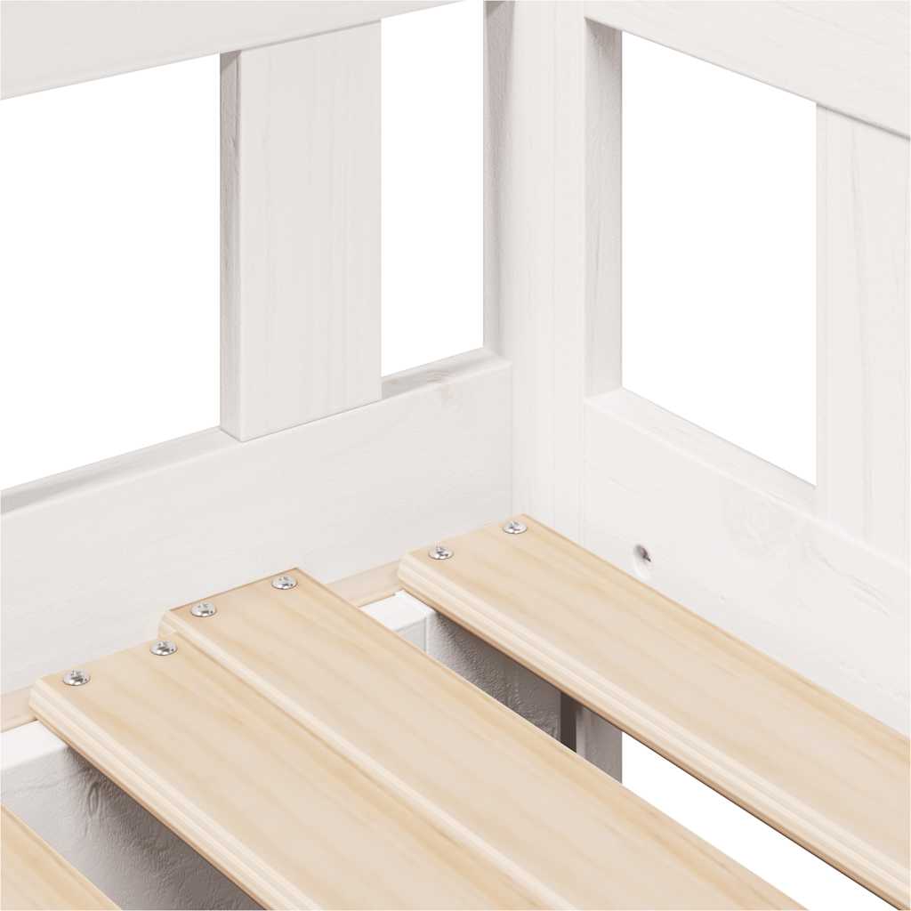 Lit de jour avec gigogne et tiroirs sans matelas blanc 90x200cm - XIOS