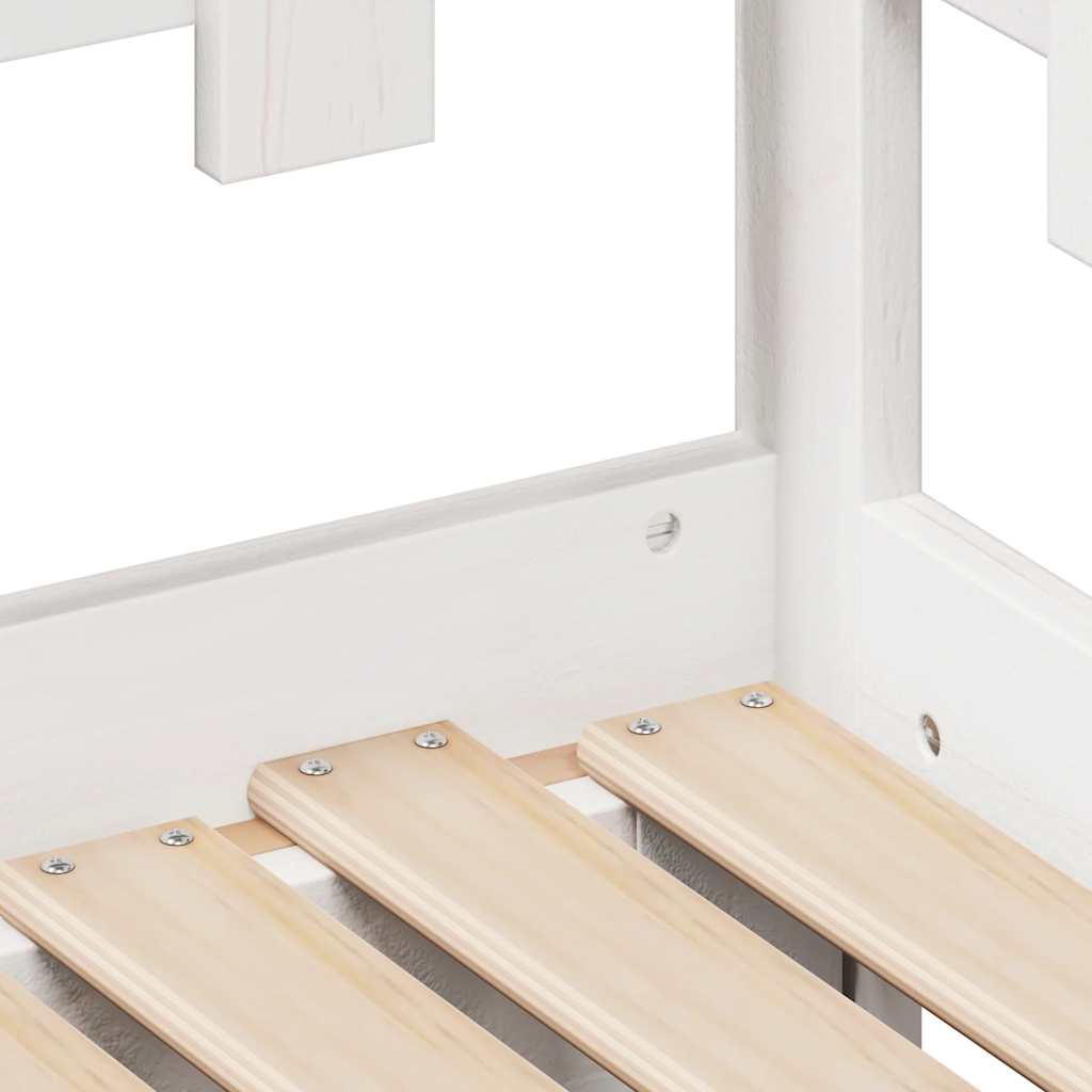 Lit de jour avec gigogne et tiroirs sans matelas blanc 80x200cm - XIOS