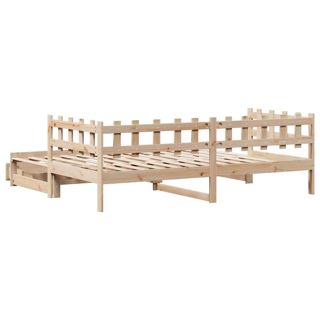 Lit de jour avec gigogne et tiroirs sans matelas 90x200 cm - XIOS