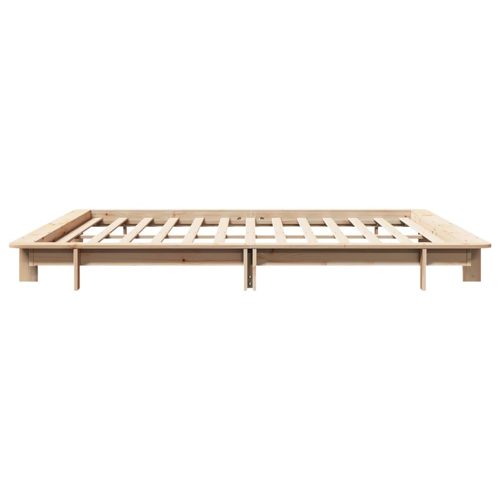 Cadre de lit sans matelas 200x200 cm bois massif de pin - XIOS