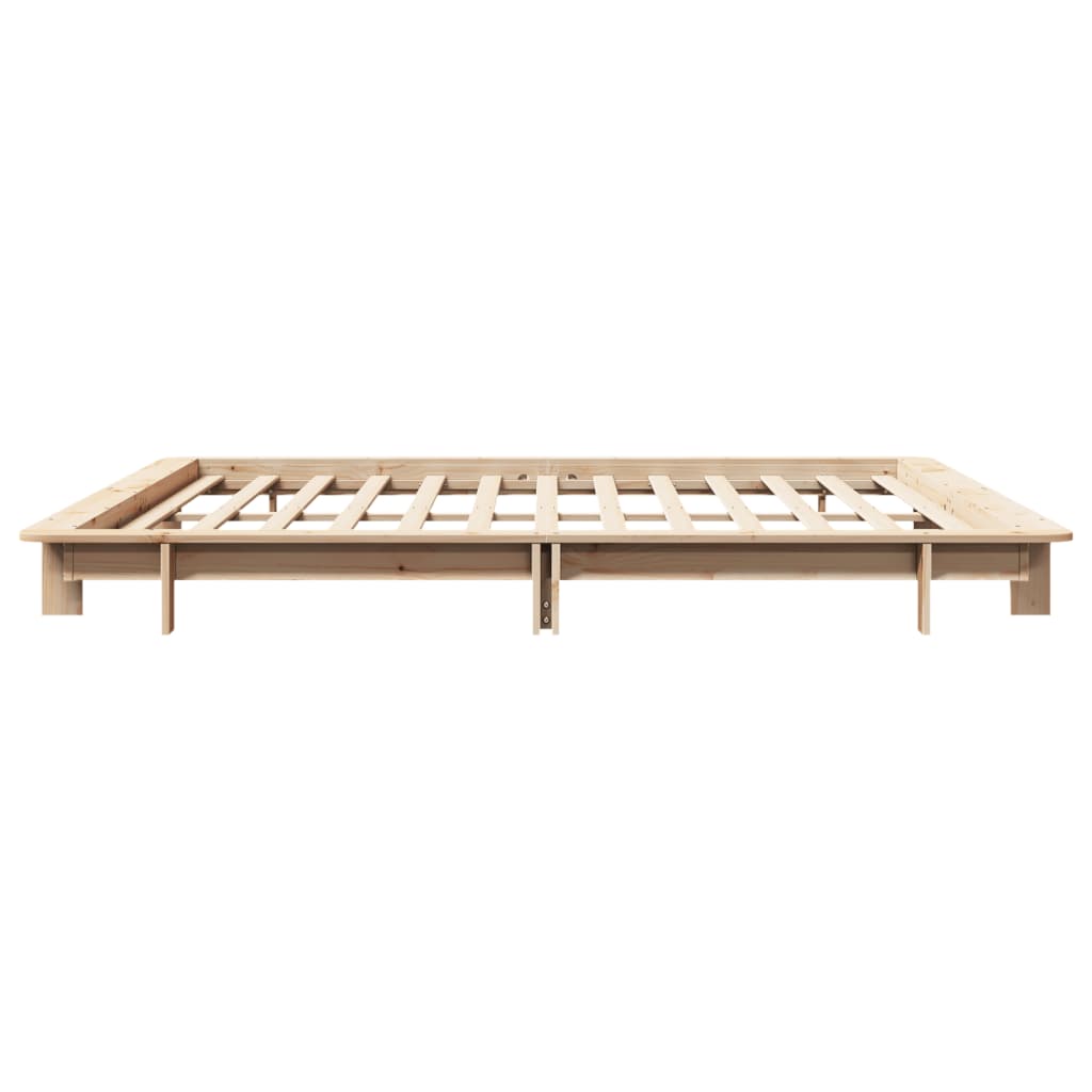 Cadre de lit sans matelas 180x200 cm bois massif de pin - XIOS