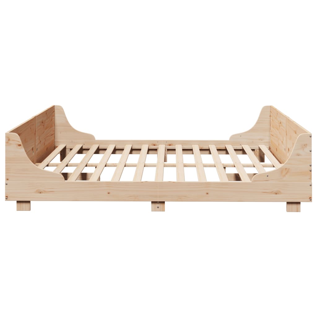 Cadre de lit sans matelas 200x200 cm bois massif de pin - XIOS
