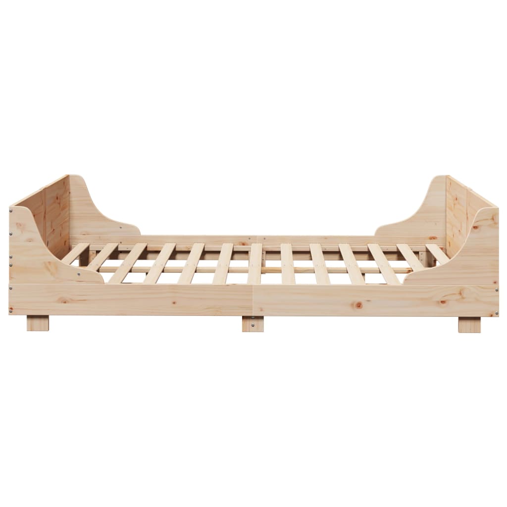 Cadre de lit sans matelas 160x200 cm bois massif de pin - XIOS