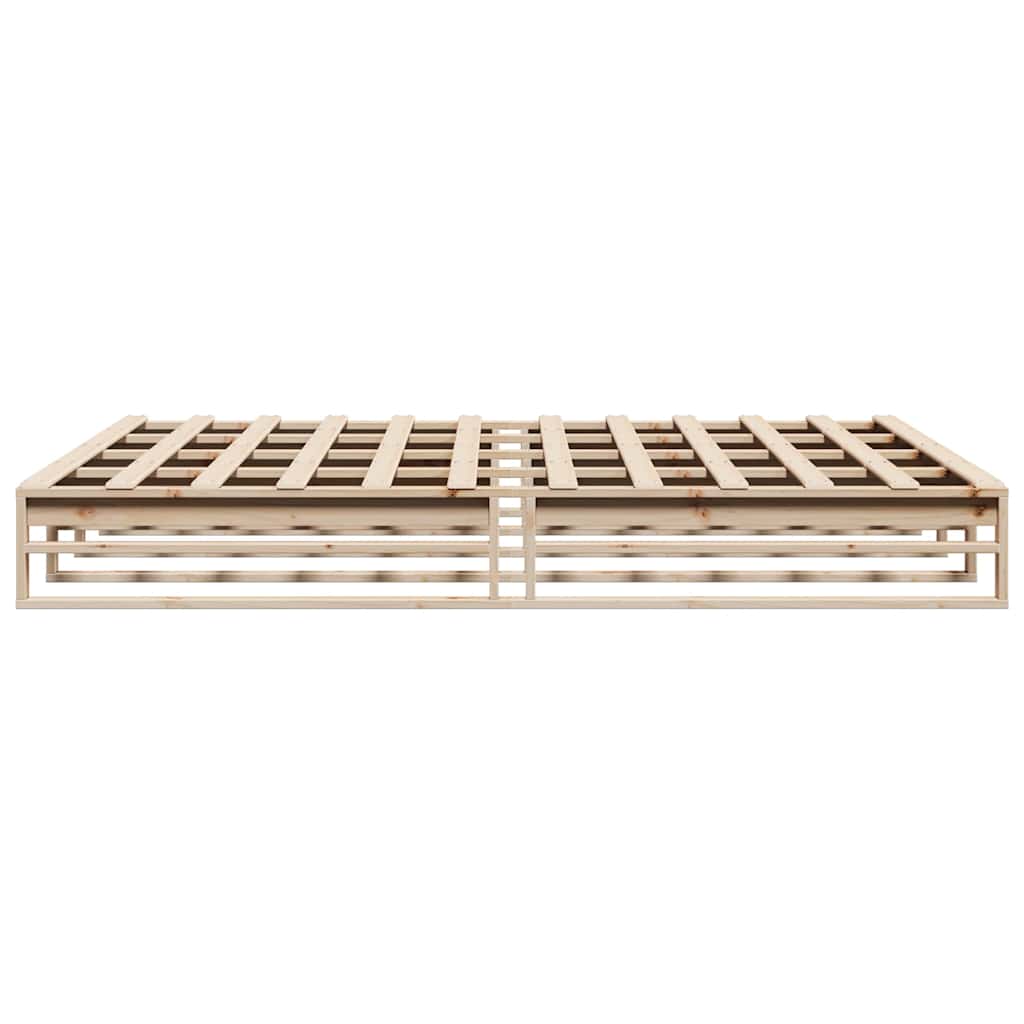Cadre de lit sans matelas 180x200 cm bois massif de pin - XIOS