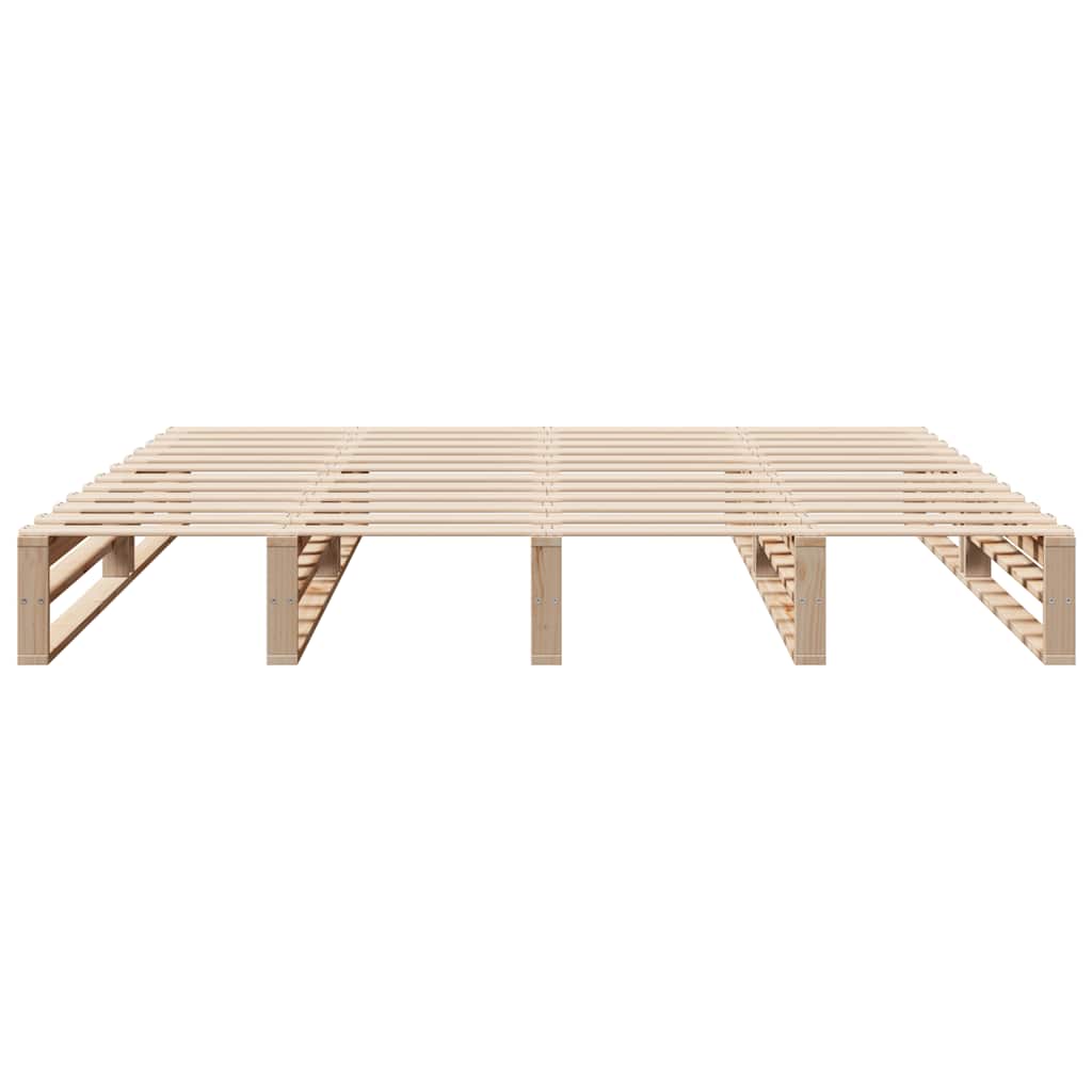 Cadre de lit sans matelas 200x200 cm bois massif de pin - XIOS