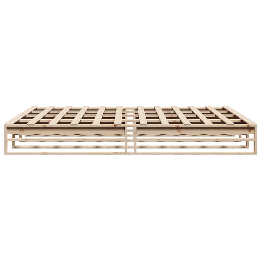 Cadre de lit sans matelas 200x200 cm bois massif de pin - XIOS