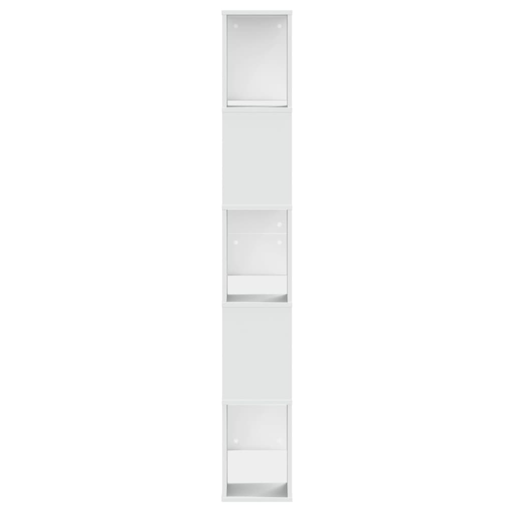 Bibliothèque 5 niveaux blanc 80,5x23,5x162,5 cm bois ingénierie - XIOS