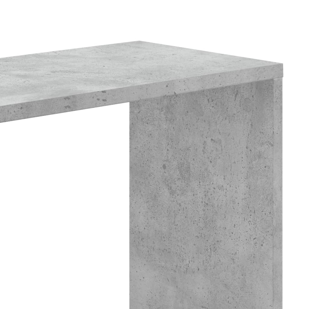 Bibliothèque 5 niveaux gris béton bois d'ingénierie - XIOS