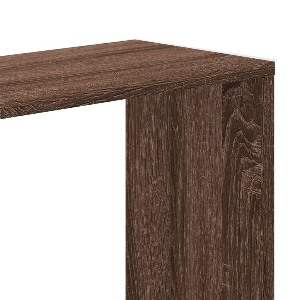 Bibliothèque 5 niveaux chêne marron bois ingénierie - XIOS
