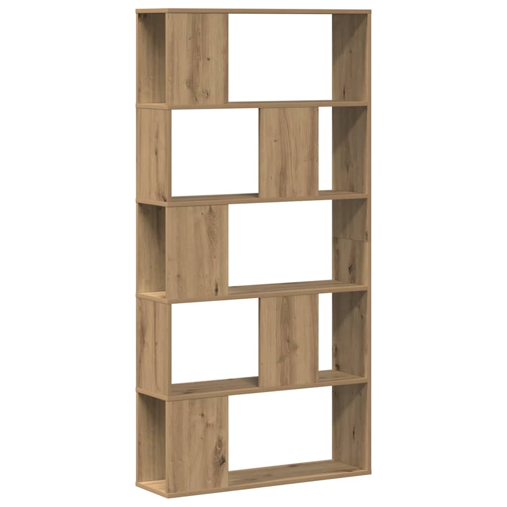 Bibliothèque 5 niveaux chêne artisanal bois ingénierie - XIOS