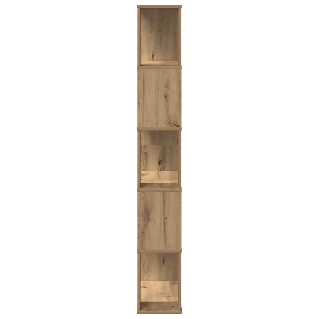 Bibliothèque 5 niveaux chêne artisanal bois ingénierie - XIOS