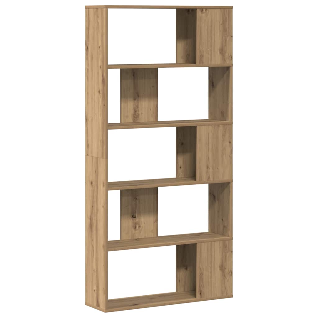 Bibliothèque 5 niveaux chêne artisanal bois ingénierie - XIOS