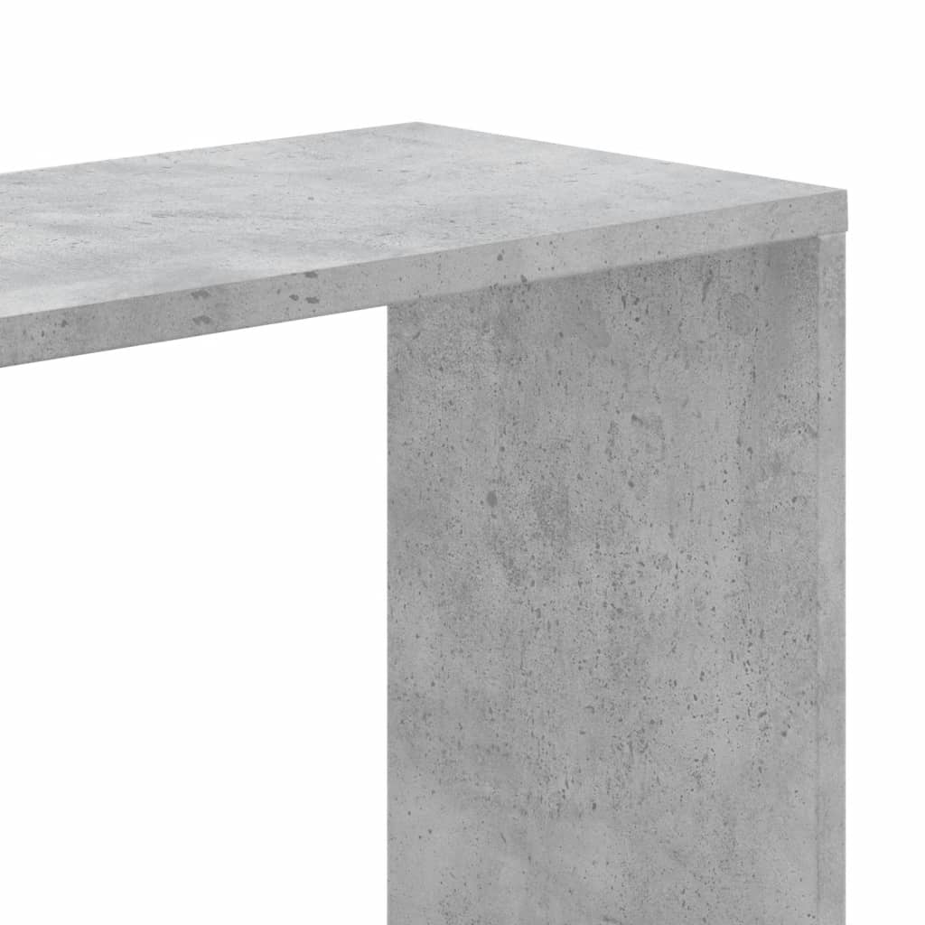 Bibliothèque 5 niveaux gris béton bois d'ingénierie - XIOS