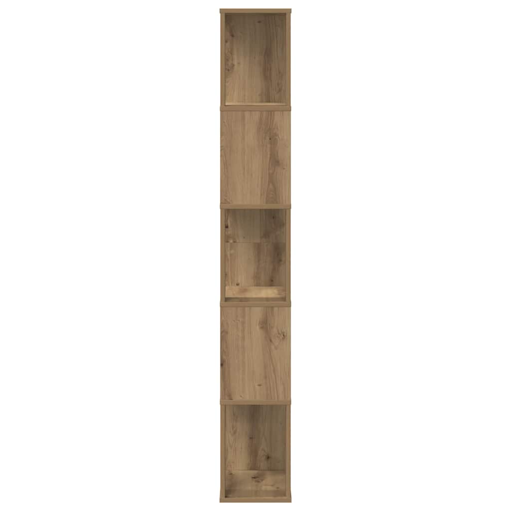 Bibliothèque 5 niveaux chêne artisanal bois ingénierie - XIOS