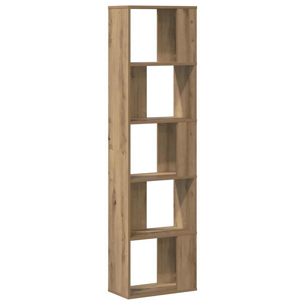 Bibliothèque 5 niveaux chêne artisanal bois ingénierie - XIOS