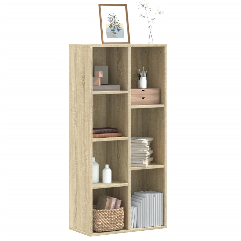 Bibliothèque chêne sonoma 50x25x105 cm bois d'ingénierie - XIOS