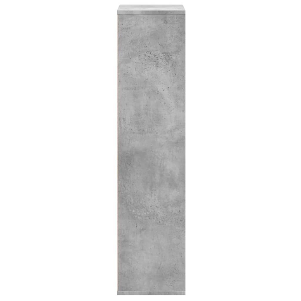 Bibliothèque gris béton 50x25x105 cm bois d'ingénierie - XIOS