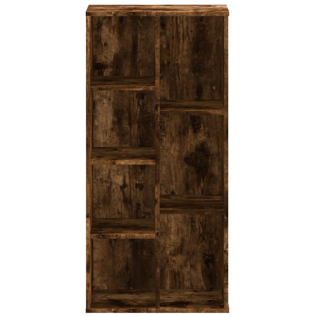 Bibliothèque chêne fumé 50x25x105 cm bois d'ingénierie - XIOS