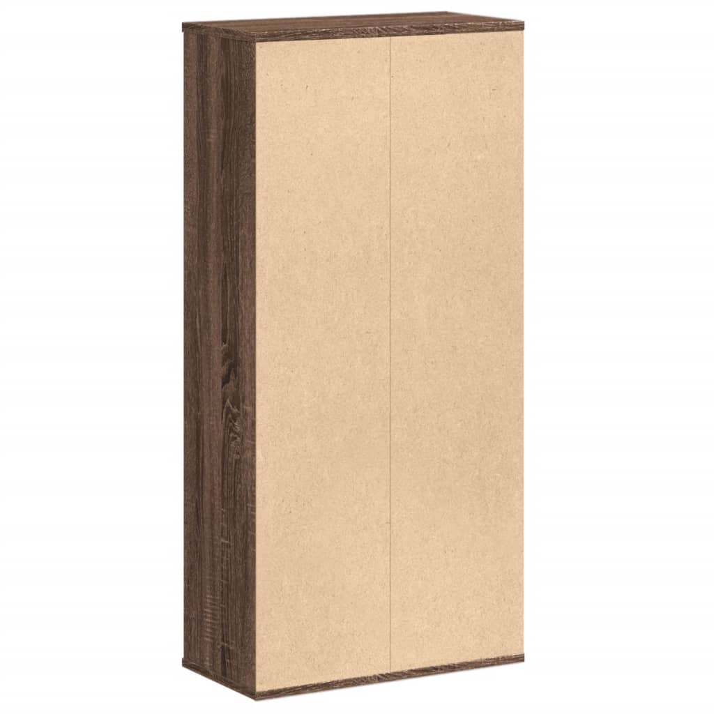 Bibliothèque chêne marron 50x25x105 cm bois d'ingénierie - XIOS