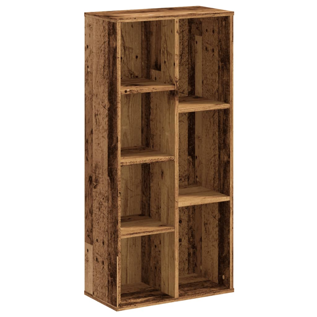 Bibliothèque vieux bois 50x25x105 cm bois d'ingénierie - XIOS