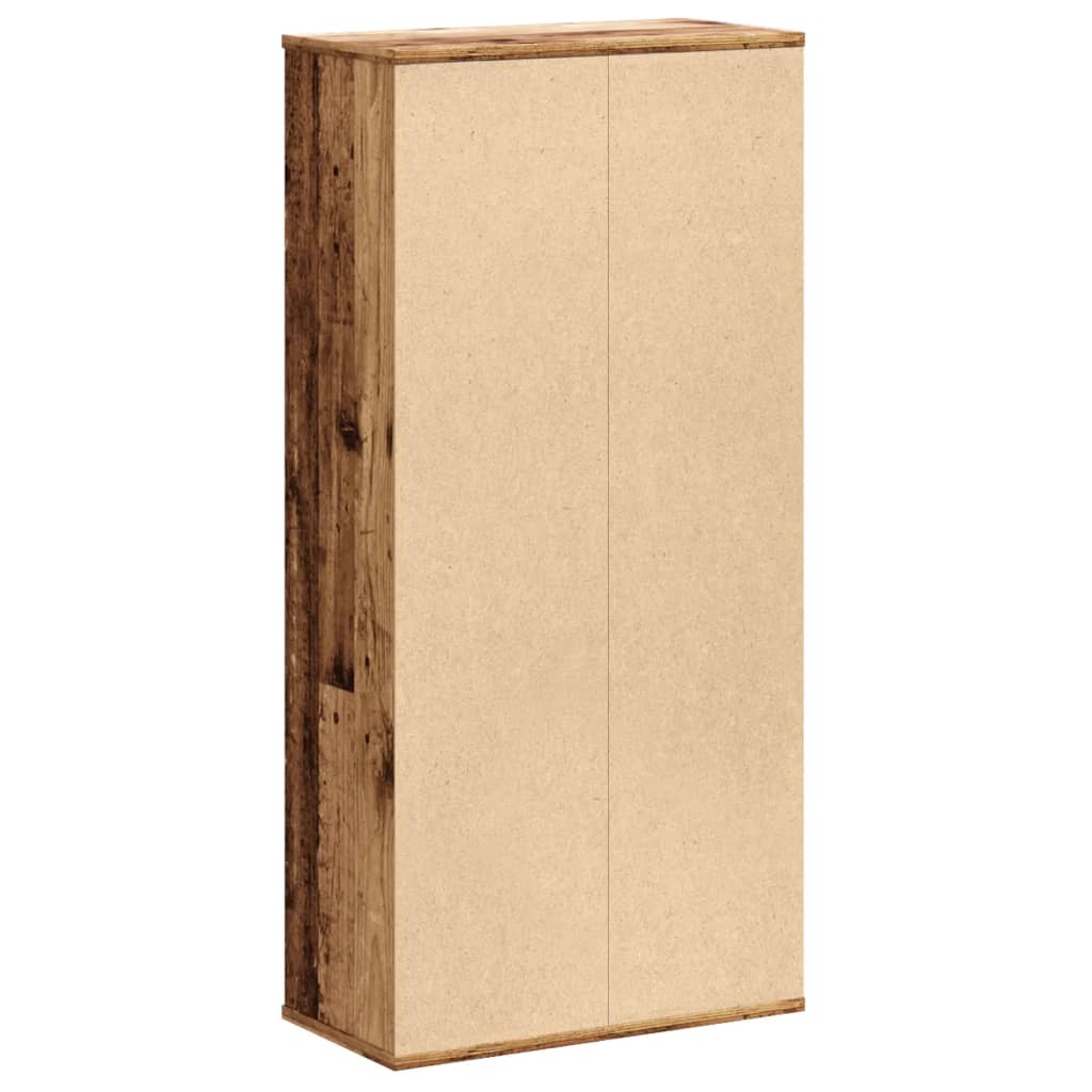 Bibliothèque vieux bois 50x25x105 cm bois d'ingénierie - XIOS