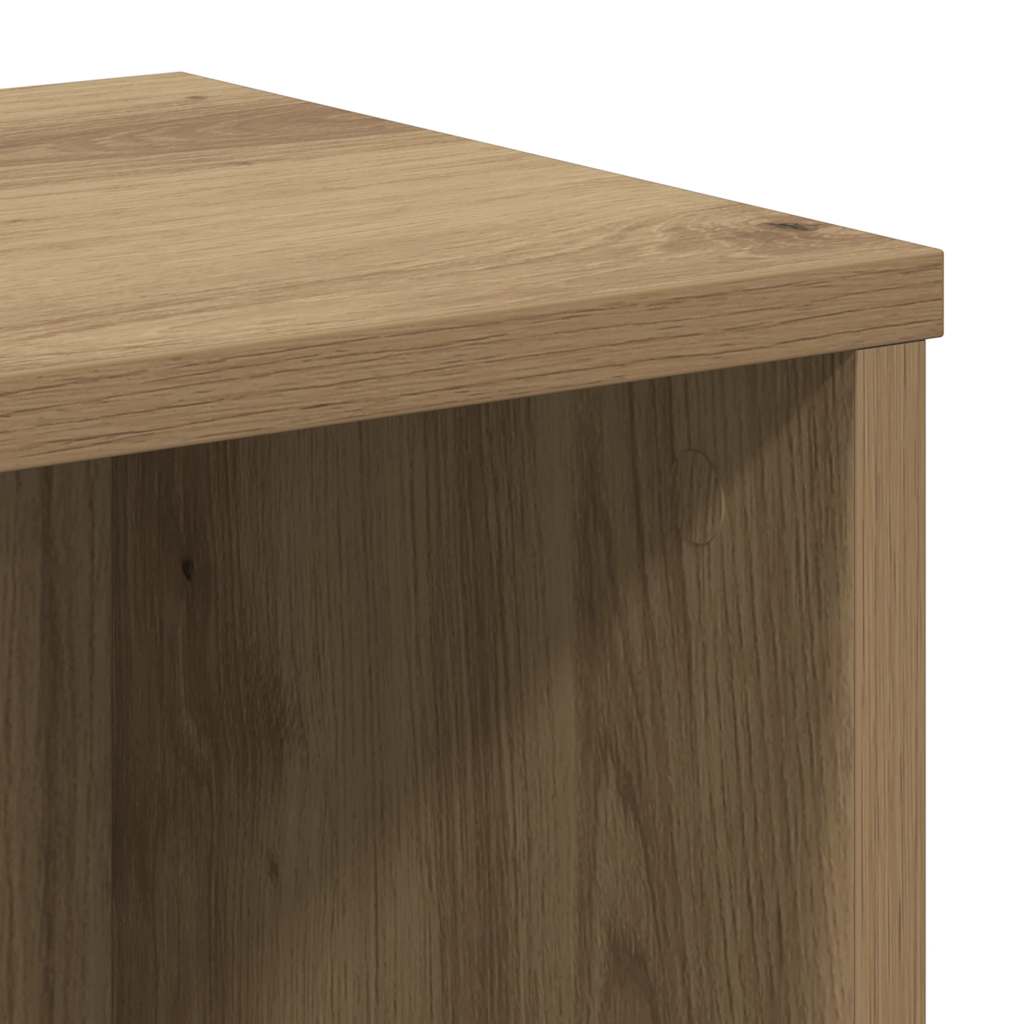 Bibliothèque chêne artisanal 50x25x105 cm bois d'ingénierie - XIOS