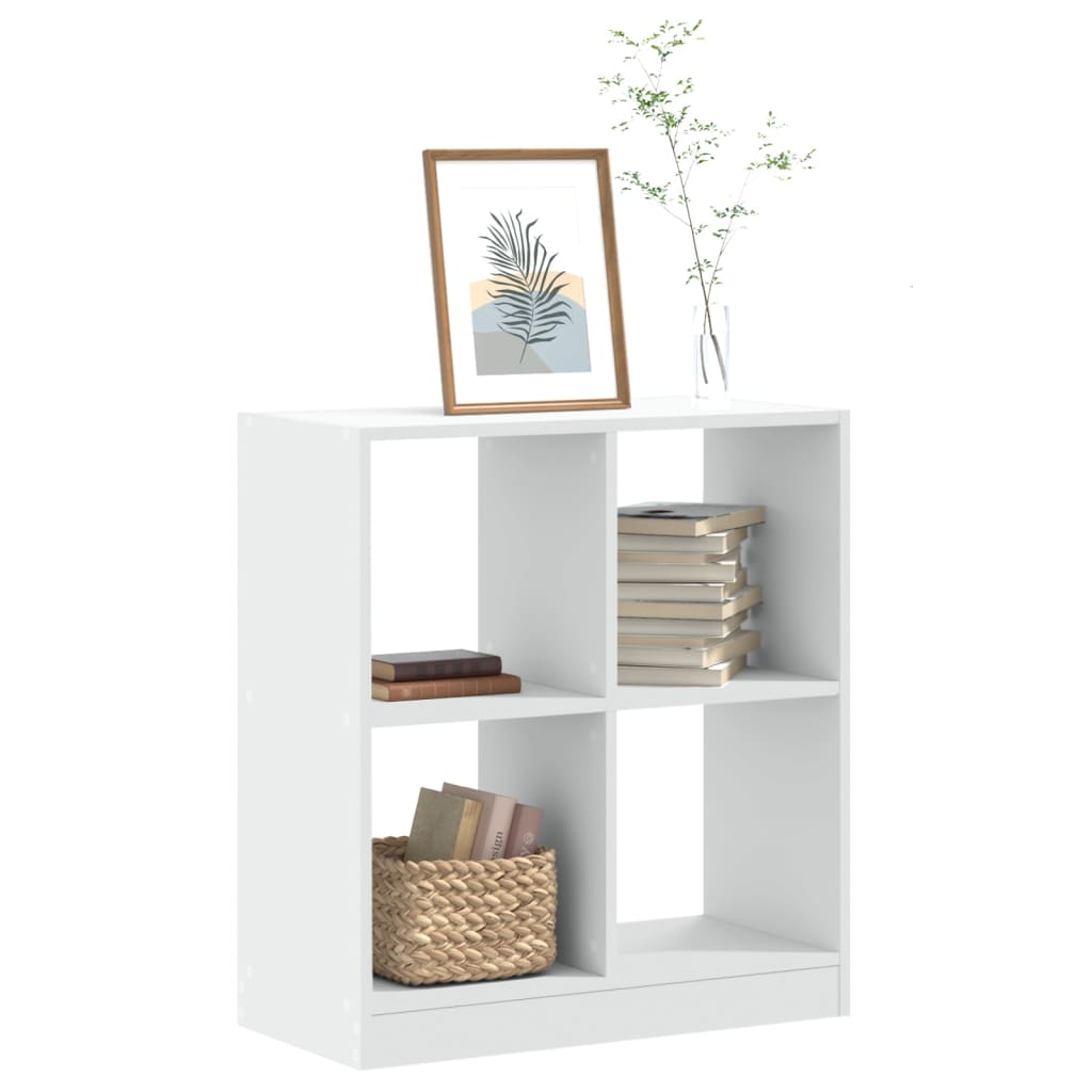 Bibliothèque blanc 68,5x32x75 cm bois d'ingénierie - XIOS