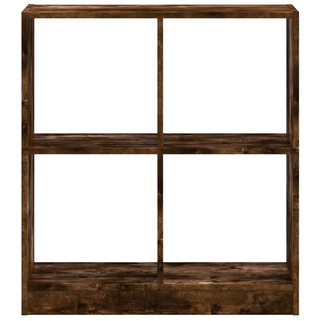 Bibliothèque chêne fumé 68,5x32x75 cm bois d'ingénierie - XIOS