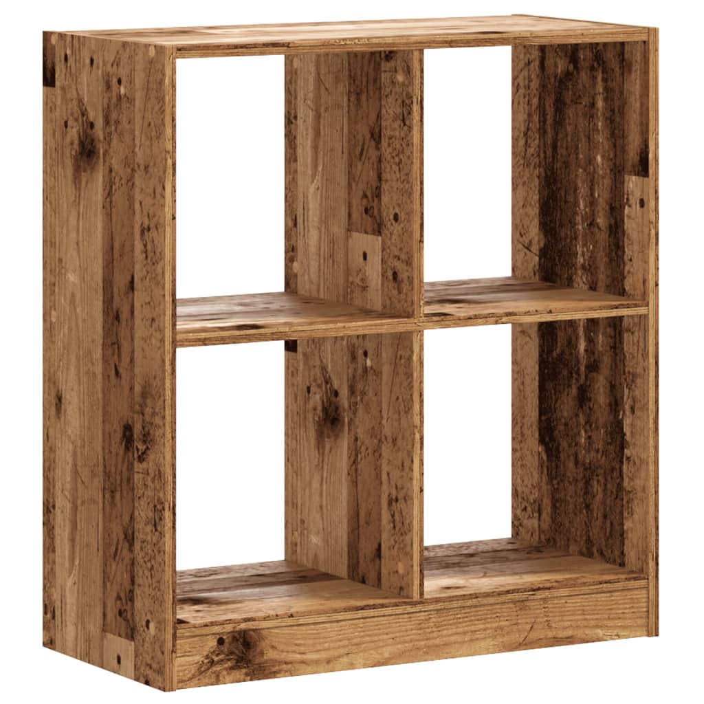 Bibliothèque vieux bois 68,5x32x75 cm bois d'ingénierie - XIOS