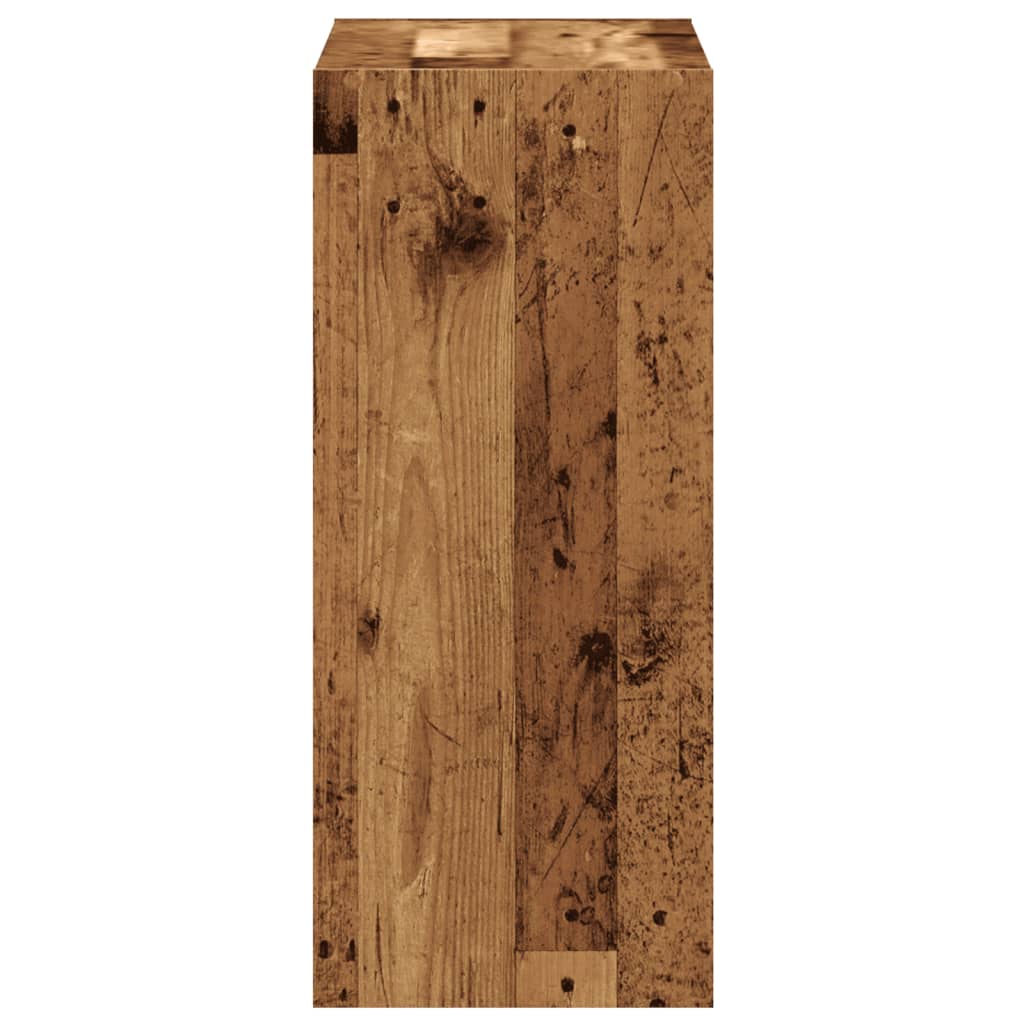 Bibliothèque vieux bois 68,5x32x75 cm bois d'ingénierie - XIOS